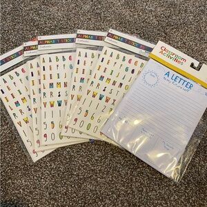 Alphabet stickers